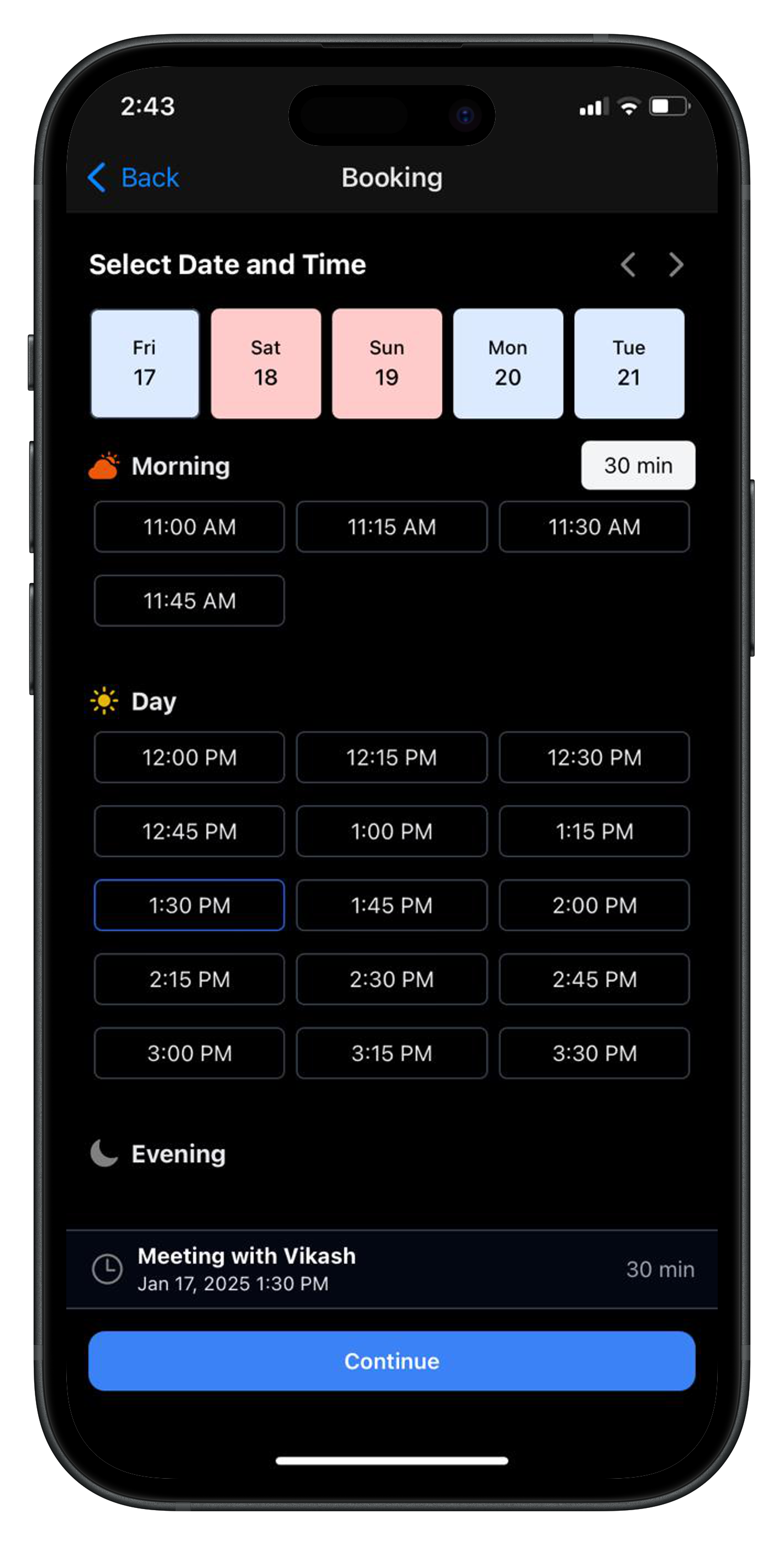 Dayschedule app
